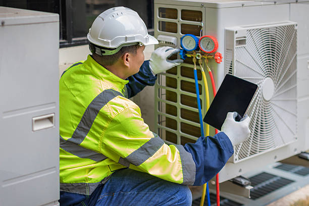 Professional Hvac technician working in Fayetteville, NY
